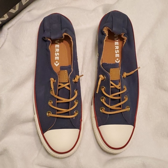 converse shoreline navy biscuit
